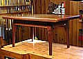 Finished Table On Bench Closeup